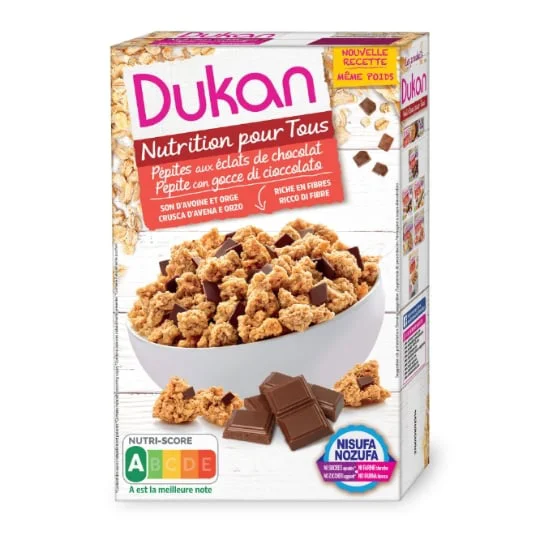 Céréales muesli pépites de chocolat s/sucres ajoutés