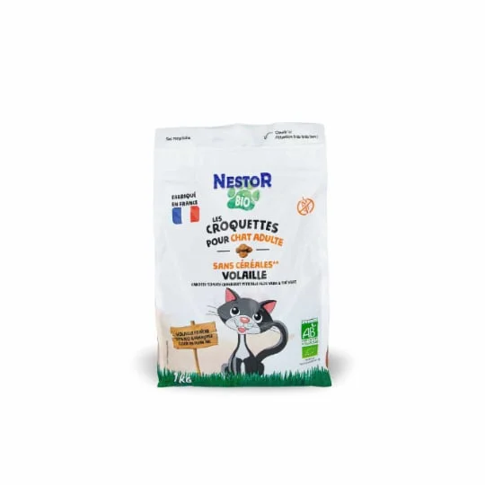 Croquettes pour chat sans céréale Bio