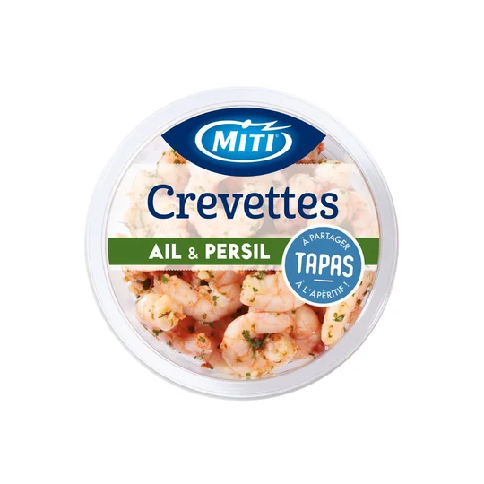 Crevettes ail et persil