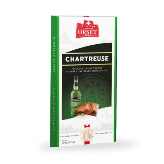 Chocolat au lait Chartreuse