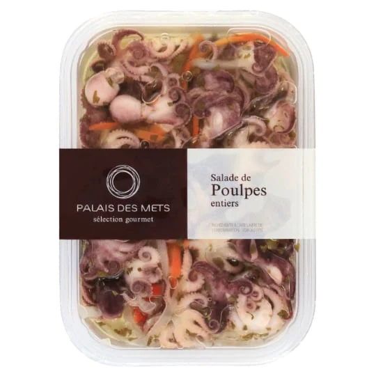 Salade de poulpes entiers