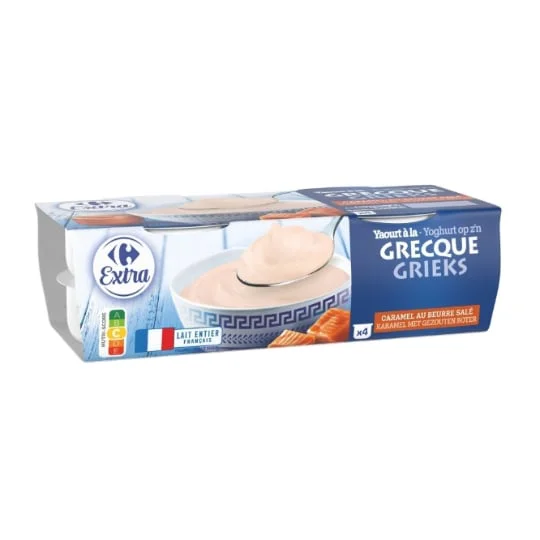 Yaourt à la grecque caramel beurre salé