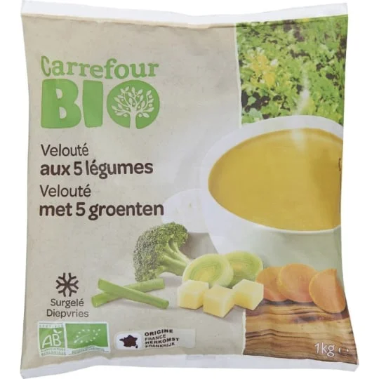Soupe bio 5 légumes