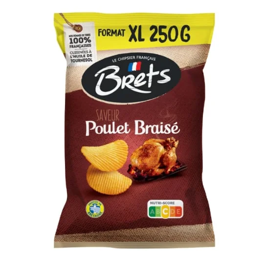 Chips poulet braisé