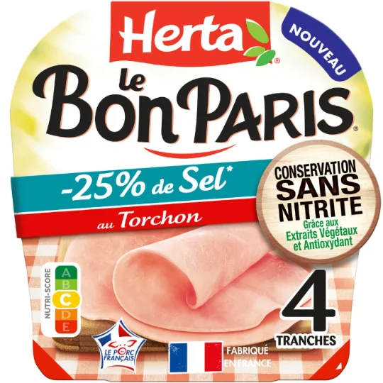 Le Bon Paris - Jambon cuit au torchon réduit en sel