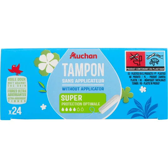 Tampons sans applicateur super