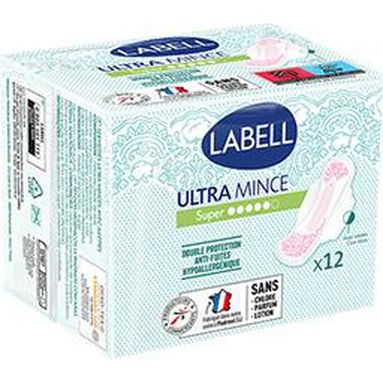 Serviettes hygiéniques Ultra Mince Super avec ailettes