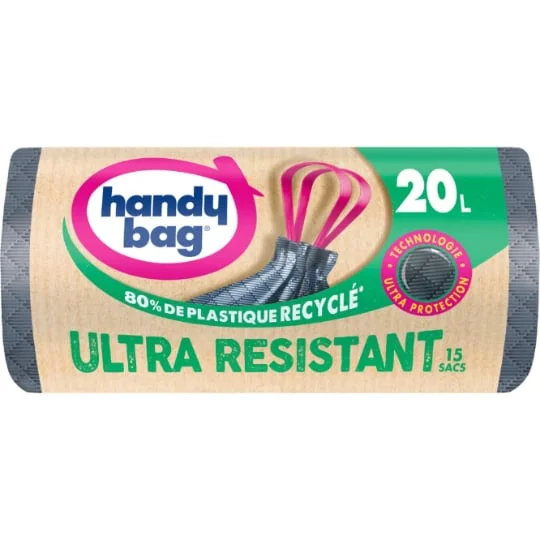 Sac poubelle ultra-résistant 20L