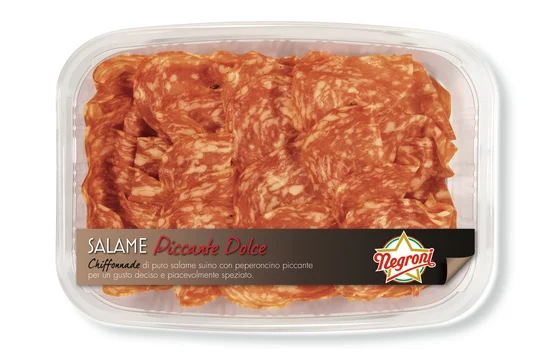 Chiffonnade de salami - Au piment doux