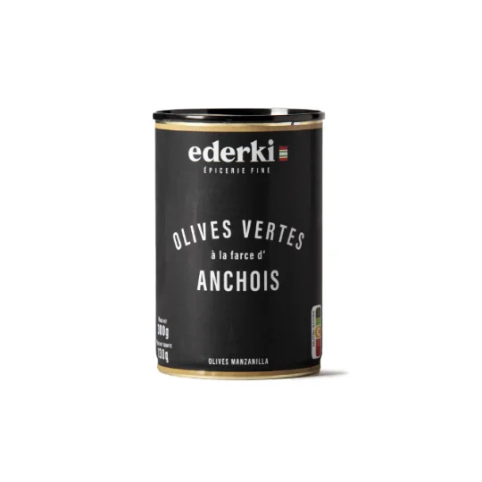 Olives vertes à la farce d'anchois