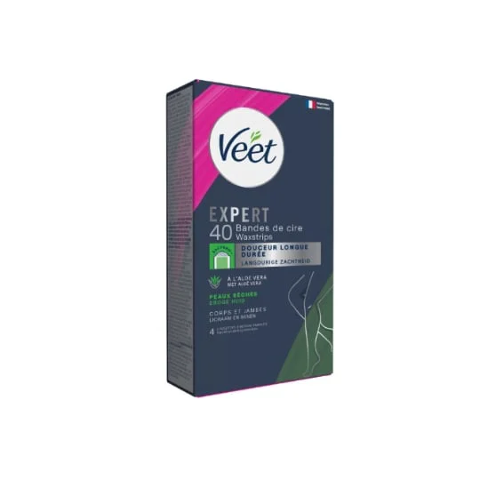 Bande De Cire Froide Corps Et Jambes Peaux Sèches Expert