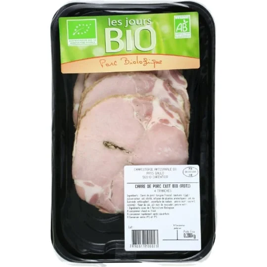 Carrés de rôti de porc Bio