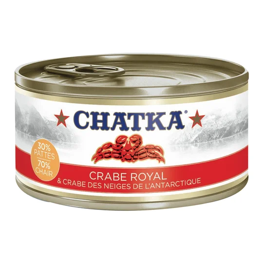 Crabe royal et crabe des neiges de l'Antarctique 30% pattes 70% chair