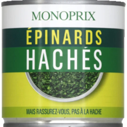 Epinards hachés