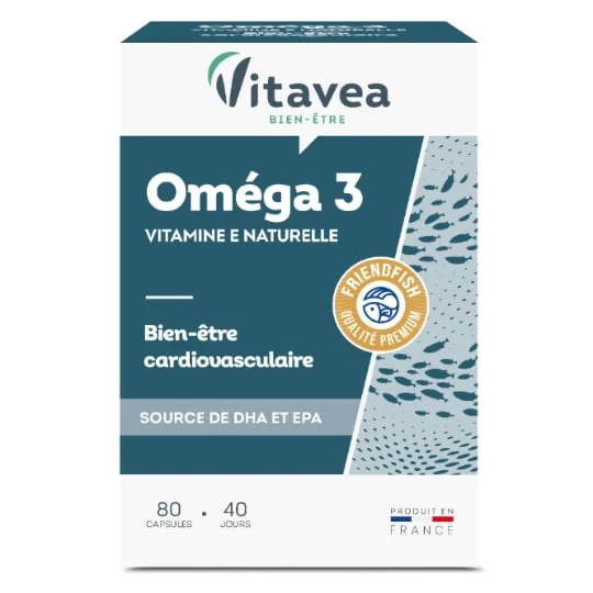 Complément alimentaire oméga 3 vitamine E