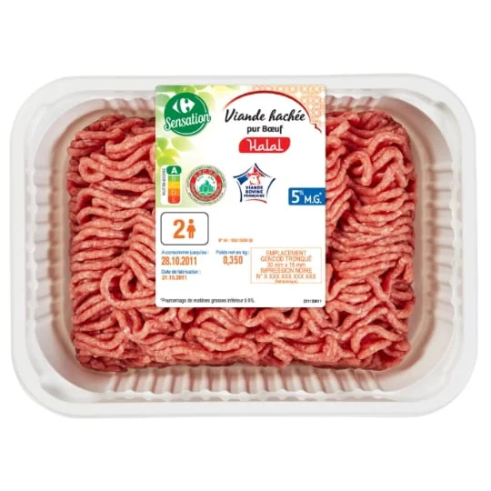 Viande hachée 5% Halal