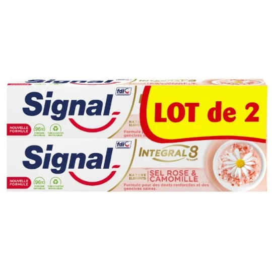 Dentifrice Nature Elements Sel Rose & Camomille Intégral 8