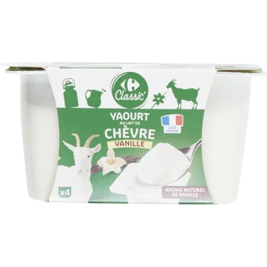 Yaourt de chèvre vanille