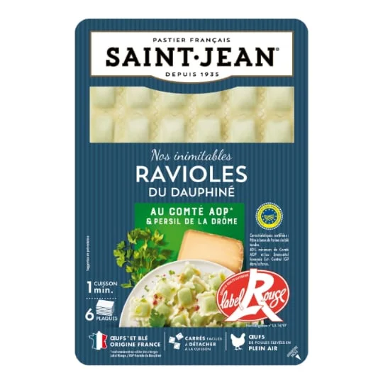 Pate fraiche ravioles du Dauphiné Label Rouge