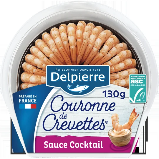 Couronne de crevettes ASC et sauce cocktail