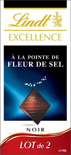 Tablette de chocolat noir Noir : Fleur de sel