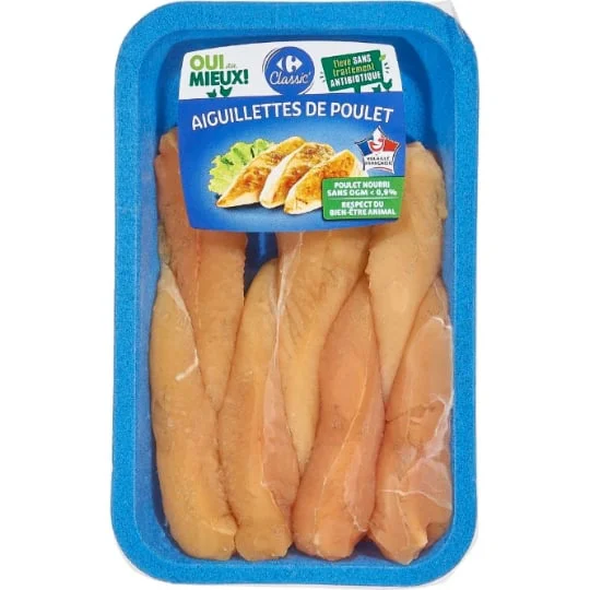 Aiguillettes de poulet jaune