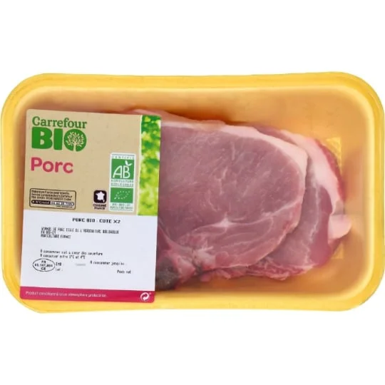 Côtes de porc Bio