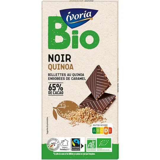 Chocolat noir quinoa BIO
