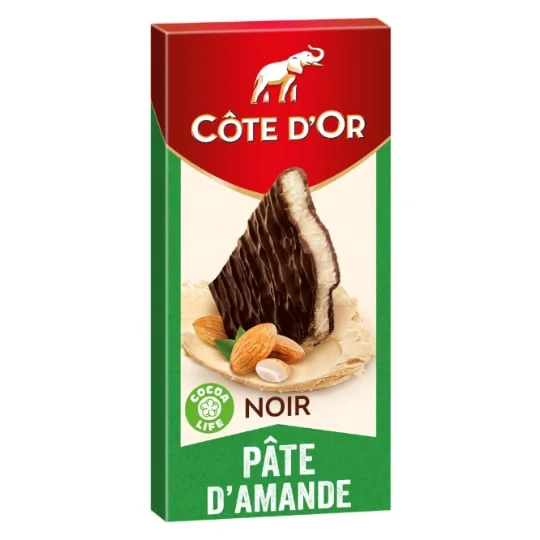 Chocolat noir à la pâte d'amandes