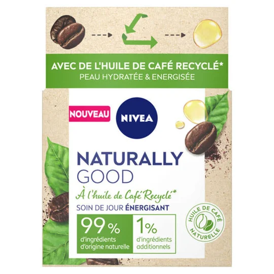 Soin de jour énergisant à l'huile de café recyclé