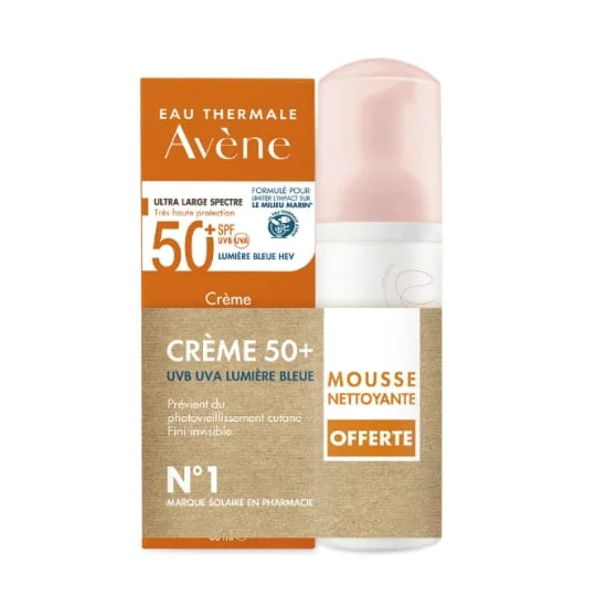Protection Solaire Crème et Mousse 50+ SPF