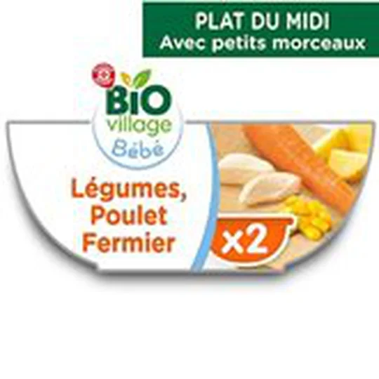 Bol légumes Bio Poulet - 8mois