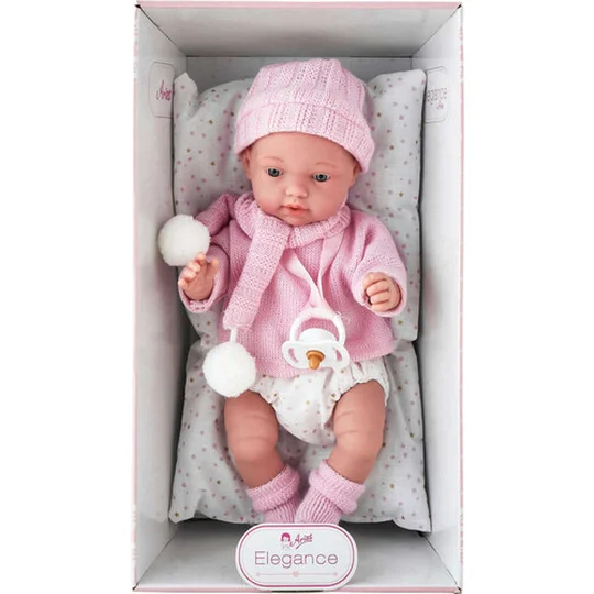 Poupée élégance 28 cm avec coussin