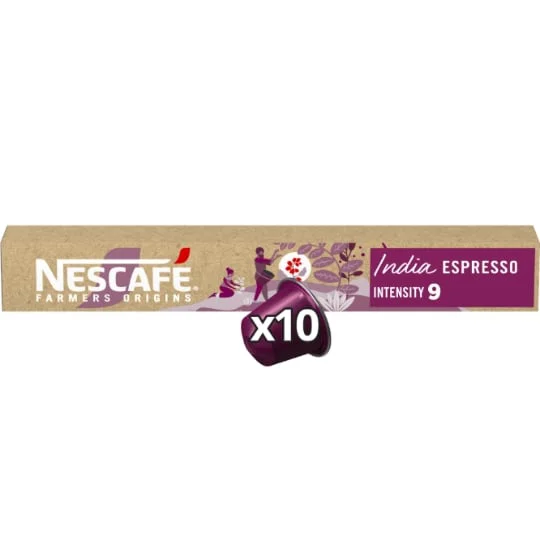 Capsules de café India Espresso intensité 9