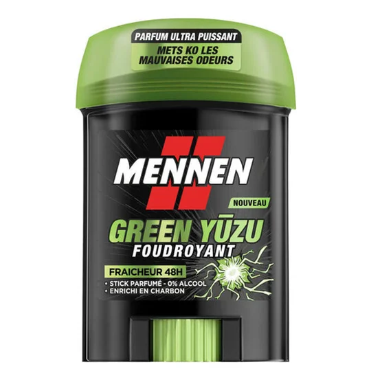 Mennen Déodorant Green Yuzu Foudroyant Stick