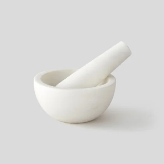 Mortier + pilon en marbre