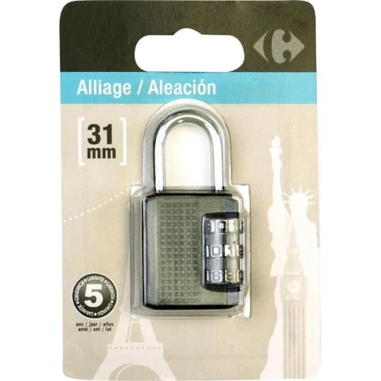 Cadenas alliage combinaison 31 mm