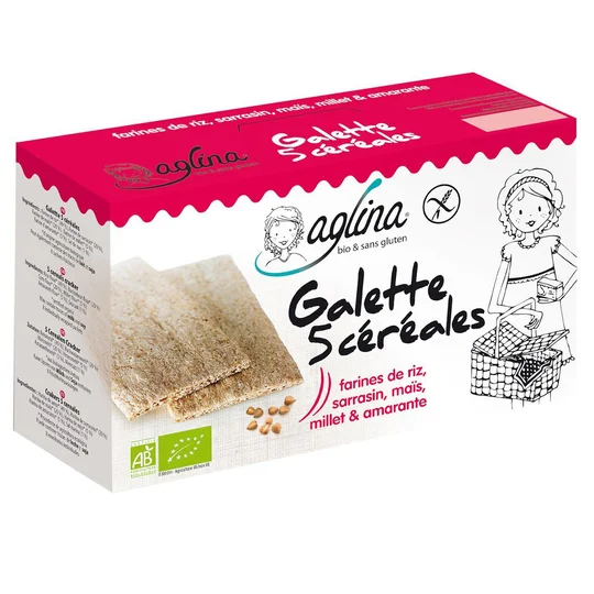 Galette 5 céréales Bio sans gluten vegan