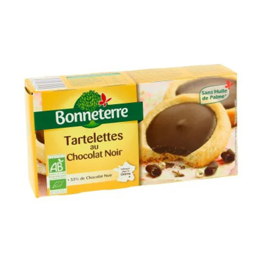 Bonneterre Tartelettes Au Chocolat Noir Bio
