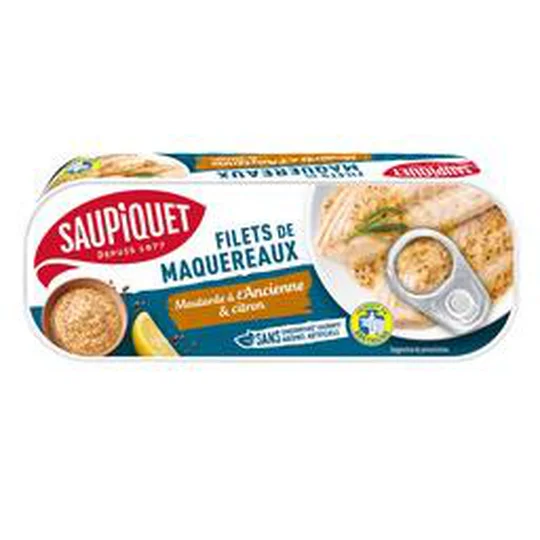 Filets de maquereaux moutarde à l'ancienne et au citron