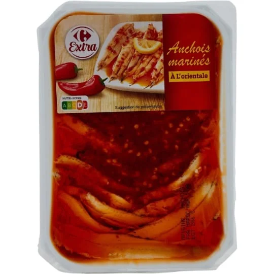 Anchois marinés à l'orientale