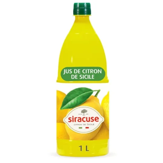 Jus de citron jaune origine Sicile