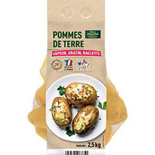 Pommes de terre vapeur gratin raclette