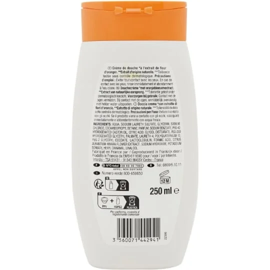 Gel douche fleur d'oranger