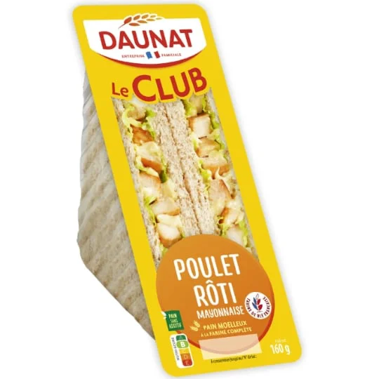 Sandwichs poulet rôti mayonnaise
