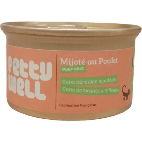 Mijoté au poulet pour chat
