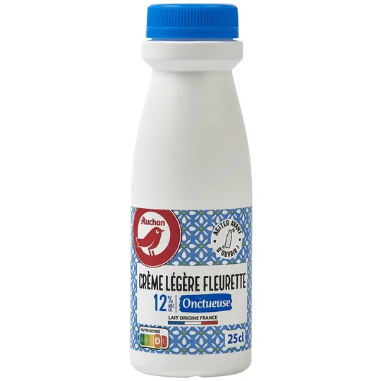 Crème légère fluide fleurette onctueuse 12% MG