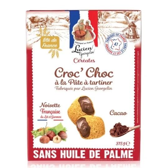 Biscuits chocolat à la pâte à tartiner croc'tout choc