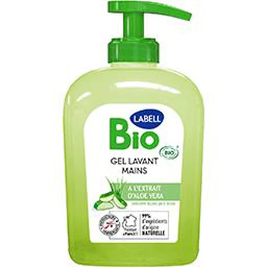 Gel lavant mains à l'extrait d'aloé vera BIO