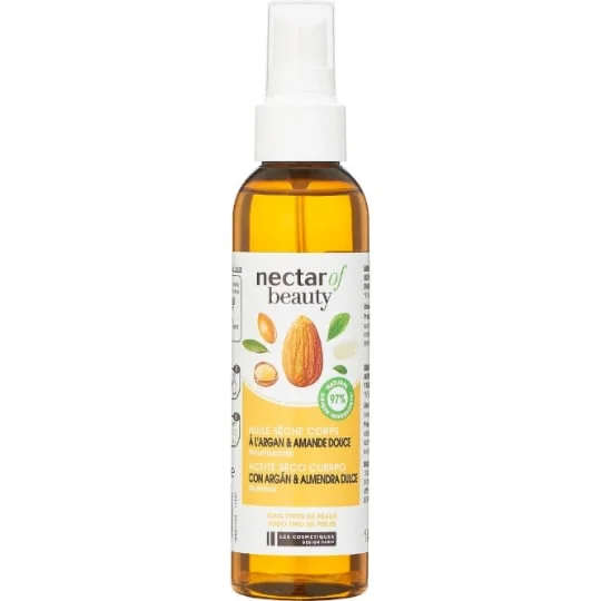Huile sèche corps argan amande douce